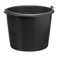 Martens bouwemmer zwart 12 liter