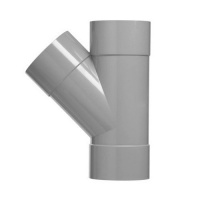 Martens PVC 75mm x 40mm T-stuk 45 graden