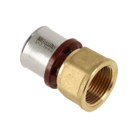 BONFIX Alu-pers - messing perskoppeling / persfitting - schroefbus 32mm x 1inch