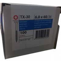 Chipboard screws 6.0 x 60 partial thread galvanized - 100 pcs