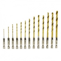 GEKO 13-delige HSS Boor Set – TiN Gecoat | 1,5-6,5 mm