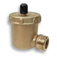 EnergyBy automatische ontluchter 1/2inch met zijaansluiting en handmatige functionaliteitscontrole