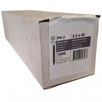 Gipsplaatschroeven 3.5 x 45 fijne draad - 1000 stuks