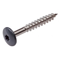 HPL-plaatschroeven 4.8 x 38 RVS A2 zwart RAL 9005 - 200 stuks