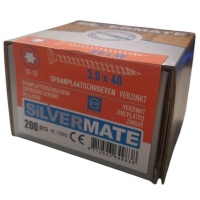 Silvermate chipboard screws 3.0 x 40 full thread