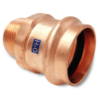 AesPRES Uniko koper persfitting puntstuk 22mm x 3/4inch