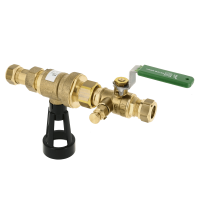 BONFIX TBE 2096 kogelstopkraan met terugstroombeveiliging en aftapgelegenheid knel 22mm FF