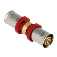 BONFIX Alu-pers messing persfitting recht 16mm