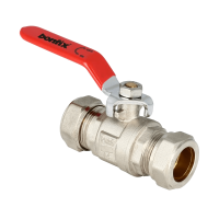 BONFIX messing kogelkraan met knelfitting 28mm FF