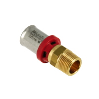 BONFIX Alu-pers messing persfitting puntstuk 16mm x 3/4inch