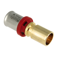 BONFIX Alu-pers messing persfitting insteekkoppeling verloop 16mm x 15mm