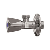 Anco hoekstopkraan 1/2inch x 1/2inch met rozet en driehoekige handgreep