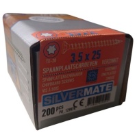 Silvermate chipboard screws 3.5 x 25 full thread