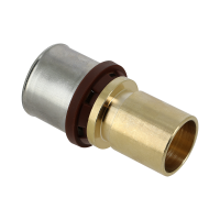 BONFIX Alu-pers - messing perskoppeling - insteekkoppeling insteekverloop 32mm x 28mm MF