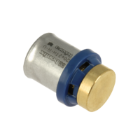 BONFIX Alu-pers messing persfitting eindkap 20mm