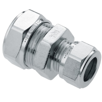 BONFIX brass compression fitting straight reduced coupling 22mm x 15mm FF