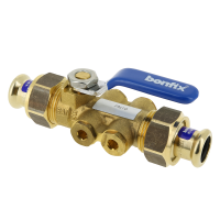 BONFIX terugstroombeveiliging met aftap TBE-EA 15mm FF