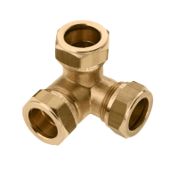 BONFIX messing knelfitting hoek T-stuk 22mm x 15mm x 15mm FFF