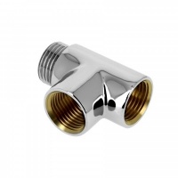 BONFIX messing verchroomd draadfitting T-stuk 1/2inch RRpRp