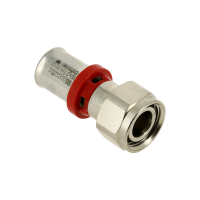 BONFIX Alu-pers messing vertind persfitting 2-delig euroconus wartelkoppeling 16mm x 1/2inch