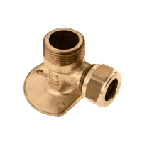 BONFIX messing knelfitting muurplaat 3/4inch x 15mm FR