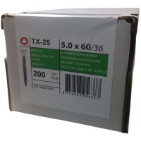 Vlonderschroeven RVS 410 5.0 x 60 - 200 stuks