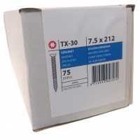 Kozijnschroeven platkop 7.5 x 212 - 75 stuks