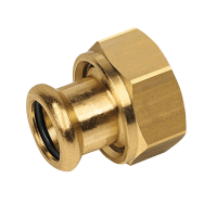 BONFIX press fitting red copper 2-piece coupling 15mm x 3/4inch MF