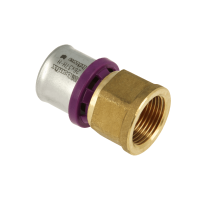Bonfix Alu-press brass fitting female adapter 26mm x 1/2inch FRp