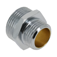 BONFIX messing vertind draadfitting verloopnippel 1inch x 3/4inch RR