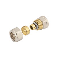  BONFIX Alu-knel koppeling messing schroefbus 3/4inch x 20mm FRp