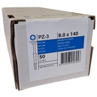 Slagpluggen 8.0 x 140 - 50 stuks