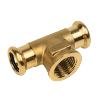 BONFIX press fitting red copper Tee female thread 22mm x 3/4inch x 22mm FRpF