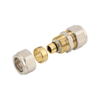  BONFIX Alu-knel koppeling messing verloop 26mm x 20mm FF