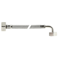 BONFIX stainless steel flexible connecting hose angled 150cm 3/4inch x 3/4inch female thread