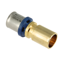 BONFIX Alu-pers messing persfitting insteekkoppeling verloop 20mm x 22mm