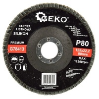 Geko Sillicium Carbide lamellenschijf 125mm P80 - per stuk