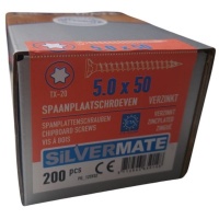 Silvermate chipboard screws 5.0 x 50 full thread