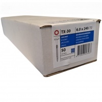 Tellerkopschroeven 6.0 x 240 deeldraad - 50 stuks
