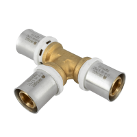 BONFIX Alu-pers messing persfitting T-stuk 25mm FFF