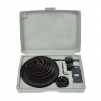 GEKO gatenzaag set 19-127mm 16-delig – Voor hout, gipsplaat & kunststof