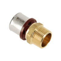 BONFIX Alu-pers - messing perskoppeling - persfitting - puntstuk 32mm x 1inch