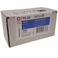 Montageschroeven grove draad 4.2 x 25 - 100 stuks