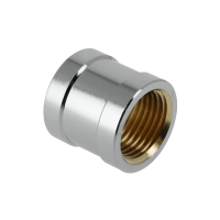 BONFIX messing verchroomd draadfitting sok 1/2inch RpRp