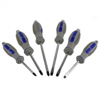 GEKO 6-delige schroevendraaierset – CrV-staal | Platte en Kruiskop schroevendraaiers