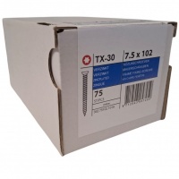 Kozijnschroeven platkop 7.5 x 102 - 75 stuks