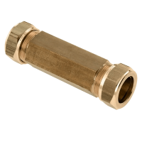 BONFIX brass compression fitting repair coupling straight 15mm FF