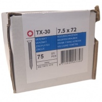 Frame fixing screws flat head 7.5 x 72 -75 pcs