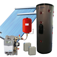 EnergyBy zonneboilerpakket 200L tapwaterboiler met 2x 20 heatpipes platdak