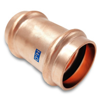 AesPRES Uniko koper persfitting overschuifkoppeling 22mm